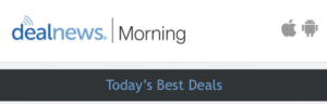 Screenshot showing a partial webpage with the word 'Morning' and 'Today's Best Deal'.