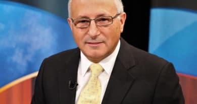 Professional man in suit and tie with glasses.