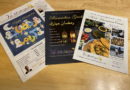 Flyers showcasing diverse Middle Eastern dishes and catering services.