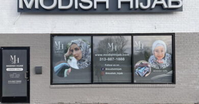Storefront of Modish Hijabs showcasing stylish hijab fashion.